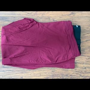 EUC burgundy colored pull on dress pants